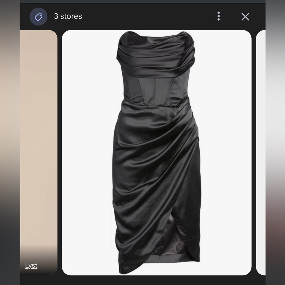 Bardot Jamila Corset strapless Dress - black, medium - LIKE NEW WORN ONLY ONCE